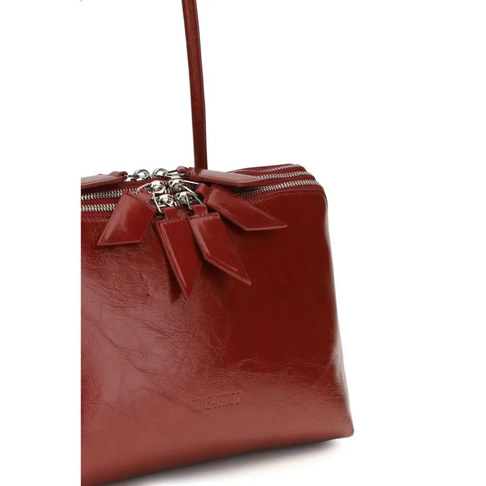 The Attico The Attico Red Calf Leather Bos Taurus Shoulder Bag