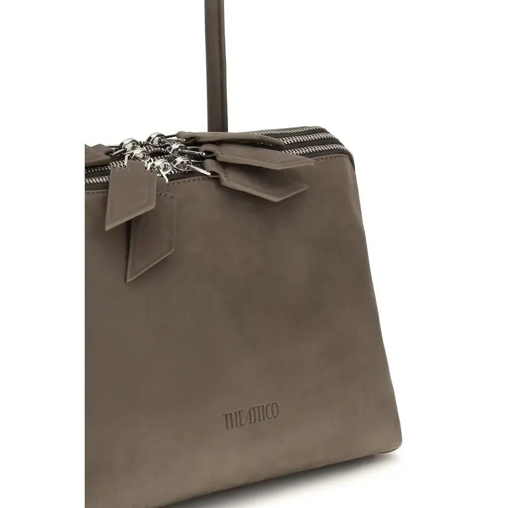 The Attico The Attico Gray Calf Leather Bos Taurus Shoulder Bag