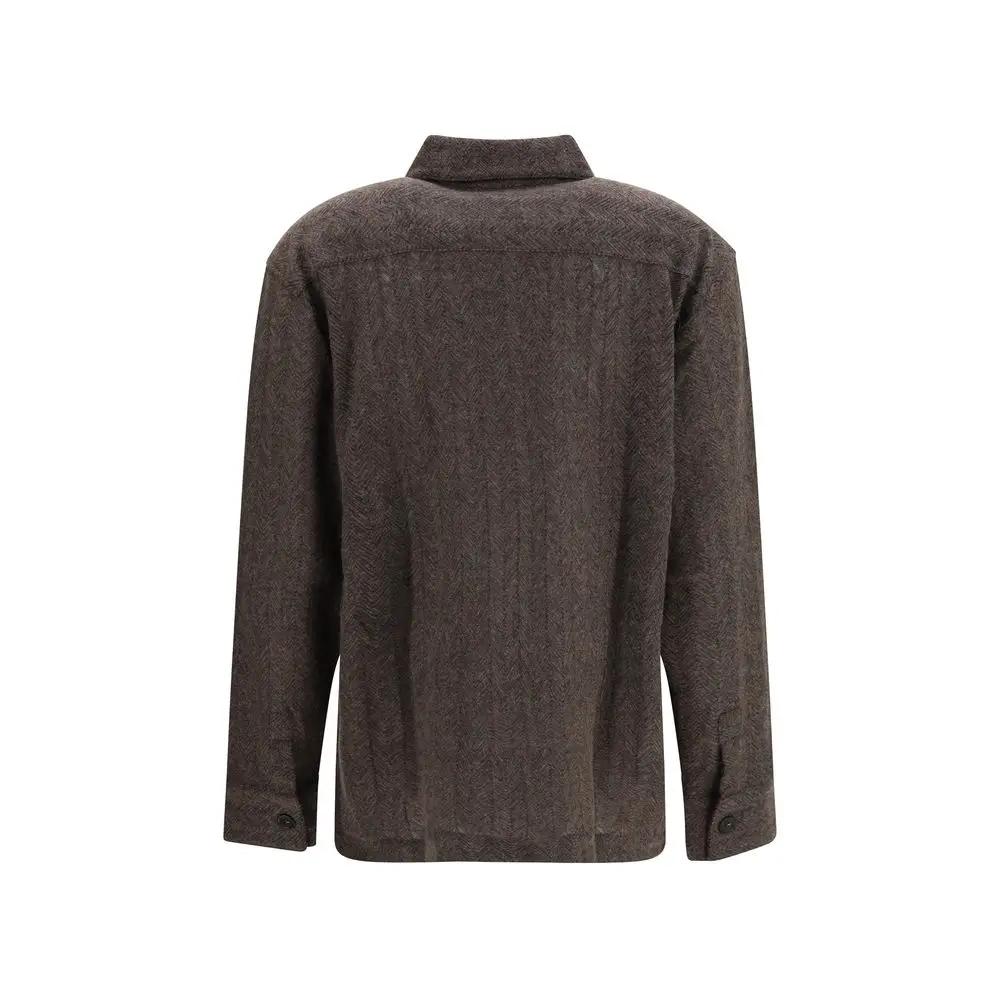 Missoni Missoni Brown Cashmere Dress Shirt