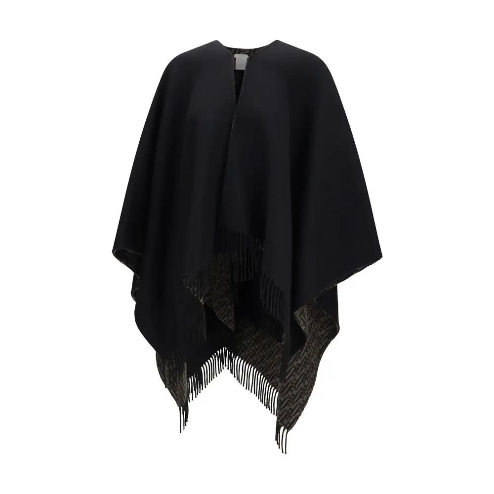 Fendi Fendi Black Wool Oves Aries Scarf