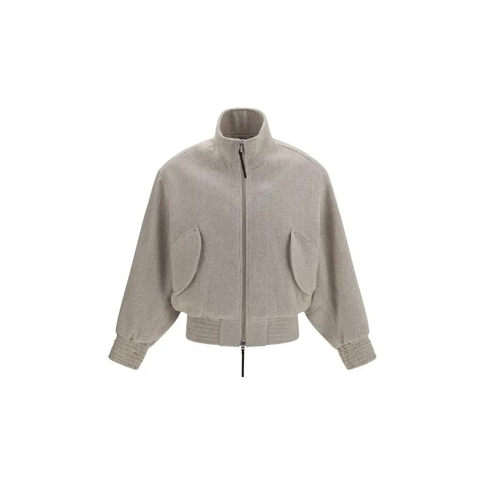 Jacquemus Jacquemus Beige Wool Oves Aries Bomber