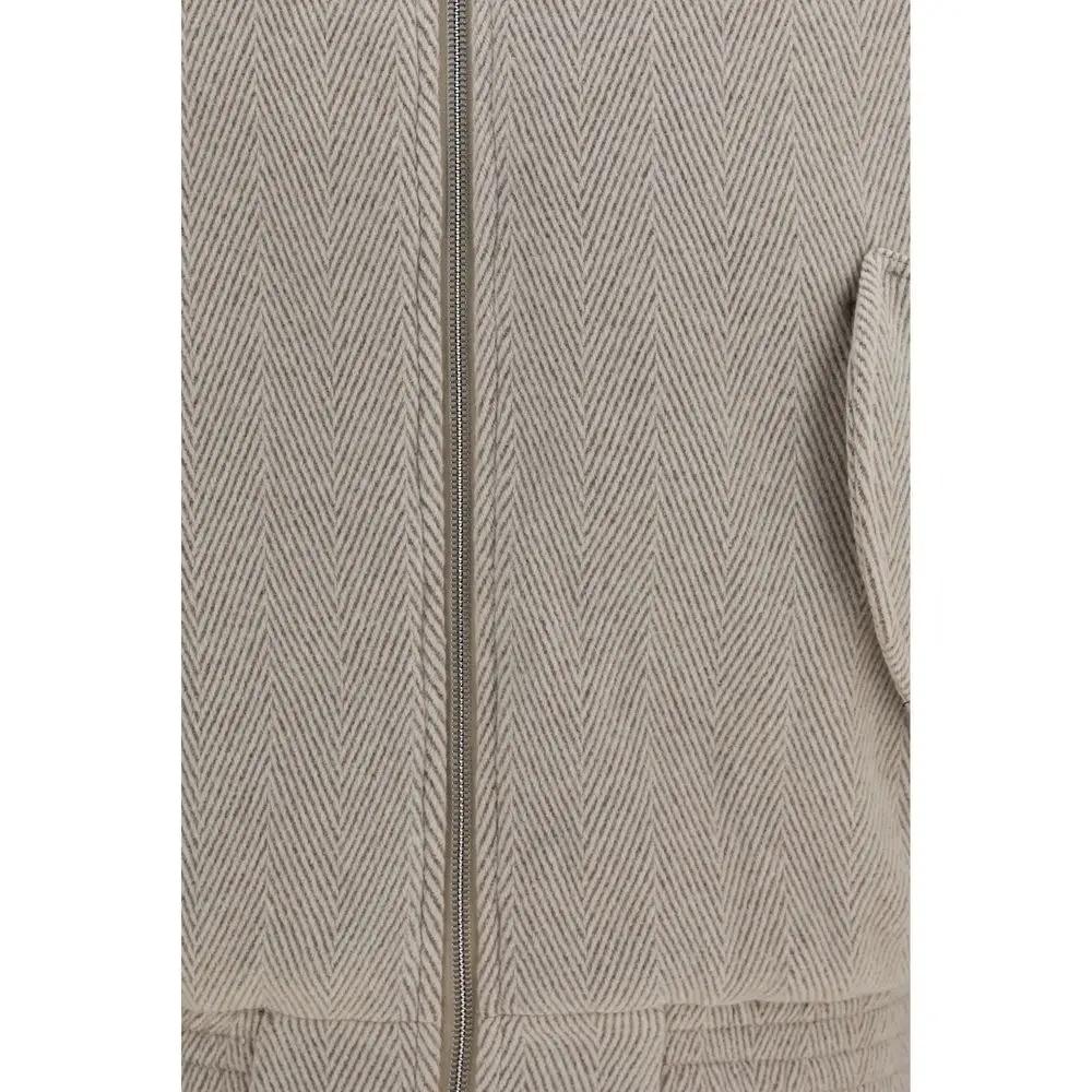 Jacquemus Jacquemus Beige Wool Oves Aries Bomber