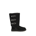 UGG UGG Black Suede Leather Lace-Up Boots