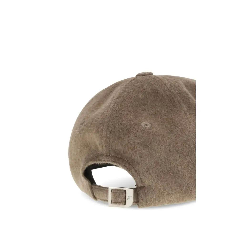 Jacquemus Jacquemus Brown Wool Oves Aries Cap (Baseball Hat)