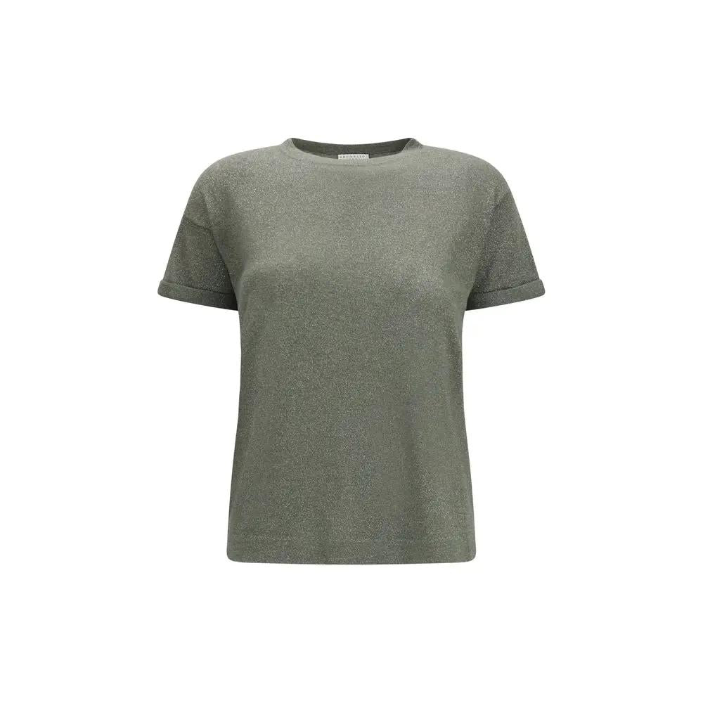 Brunello Cucinelli Brunello Cucinelli Bicolor Nylon T-Shirt