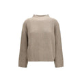 Brunello Cucinelli Brunello Cucinelli Beige Wool Oves Aries Turtleneck
