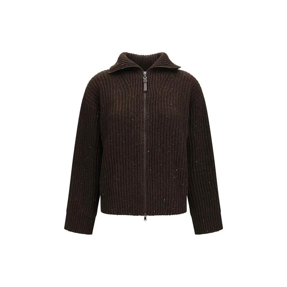 Brunello Cucinelli Brunello Cucinelli Brown Cashmere Sweatshirt