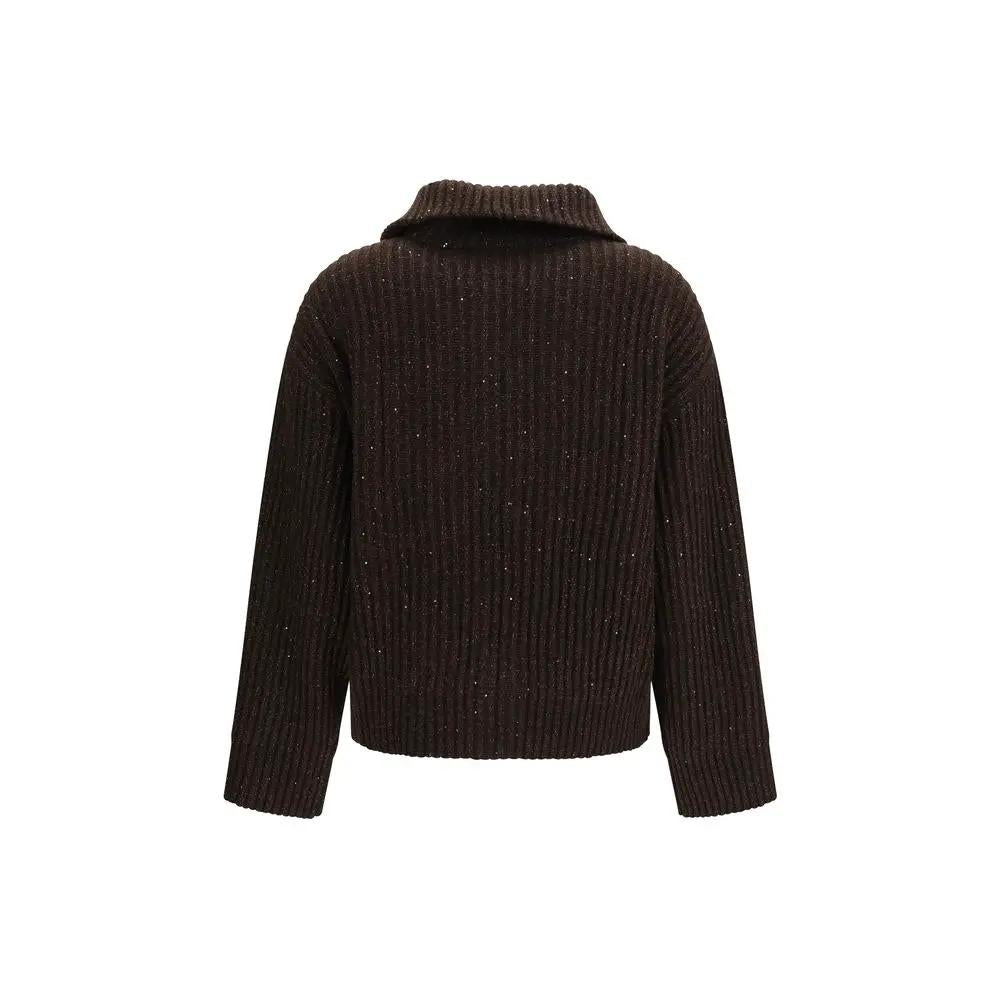Brunello Cucinelli Brunello Cucinelli Brown Cashmere Sweatshirt