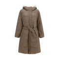 Brunello Cucinelli Brunello Cucinelli Brown Wool Oves Aries Coat