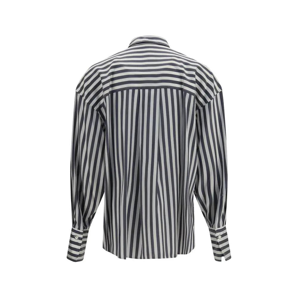 Brunello Cucinelli Brunello Cucinelli Multicolor Silk Shirt
