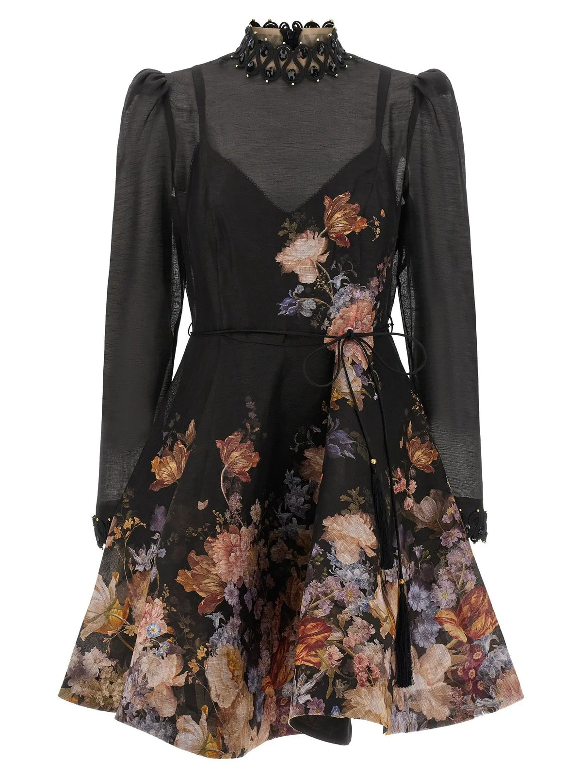 Zimmermann Zimmermann Multicolor Linen Short Dress