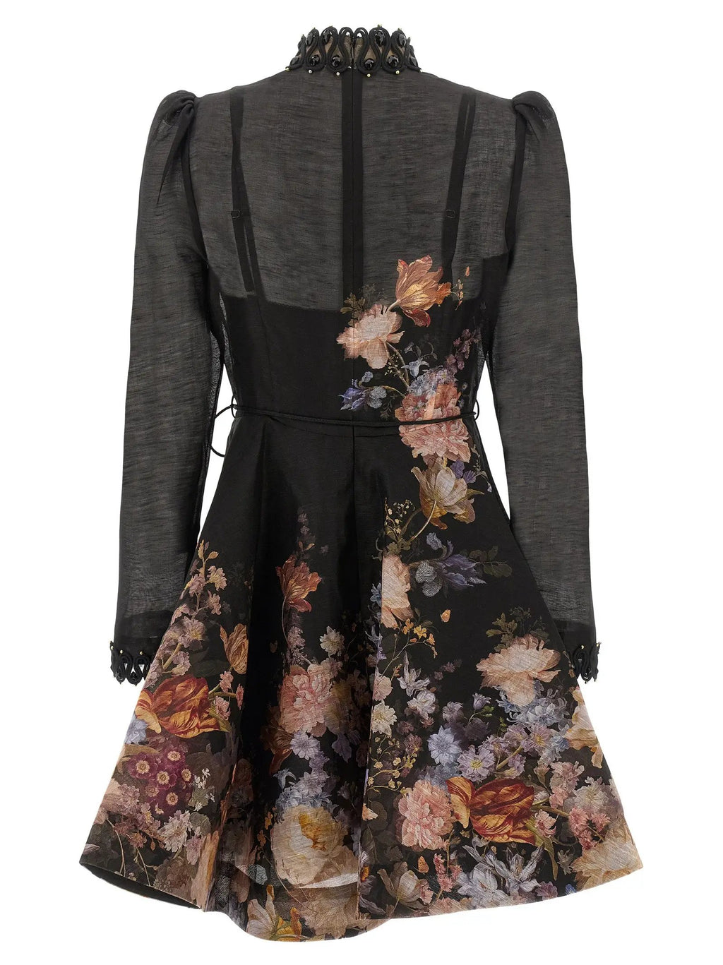 Zimmermann Zimmermann Multicolor Linen Short Dress