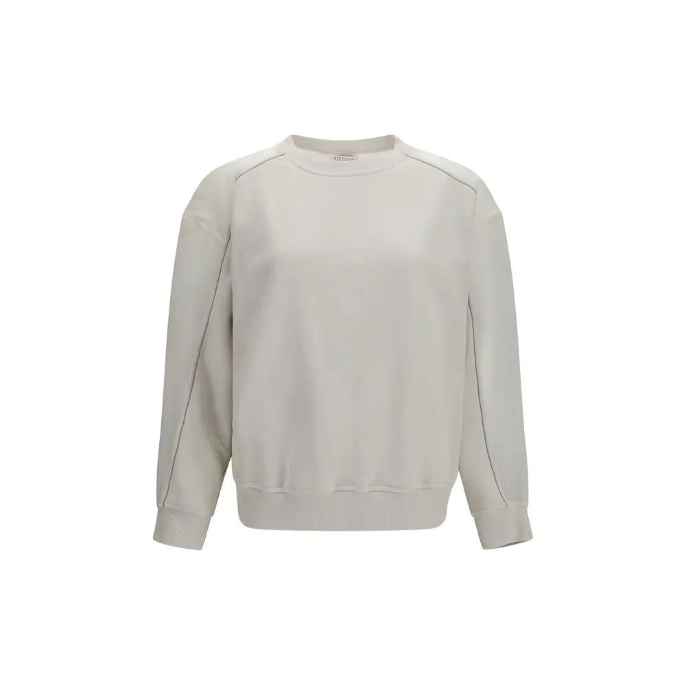 Brunello Cucinelli Brunello Cucinelli White Cotton Sweatshirt