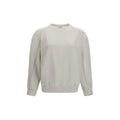Brunello Cucinelli Brunello Cucinelli White Cotton Sweatshirt