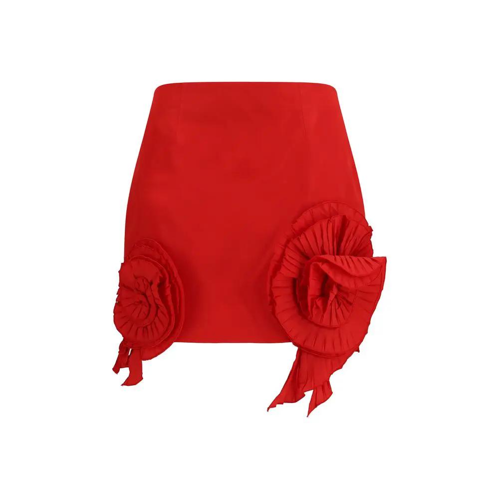 Blumarine Blumarine Red Polyester Mini Skirt