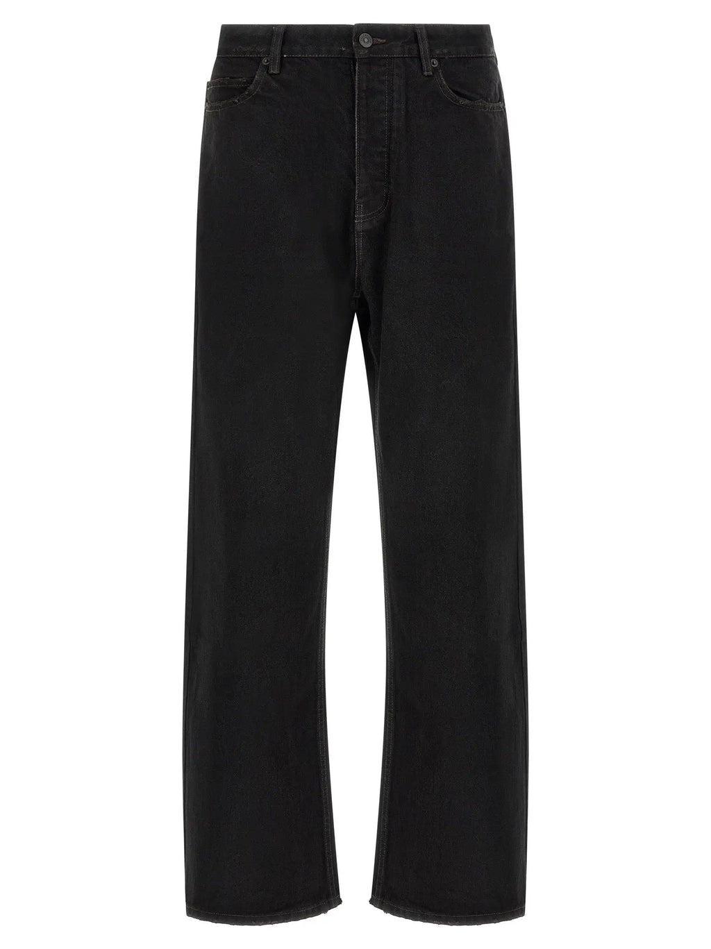 Balenciaga Balenciaga Black Cotton Relaxed Fit Jeans