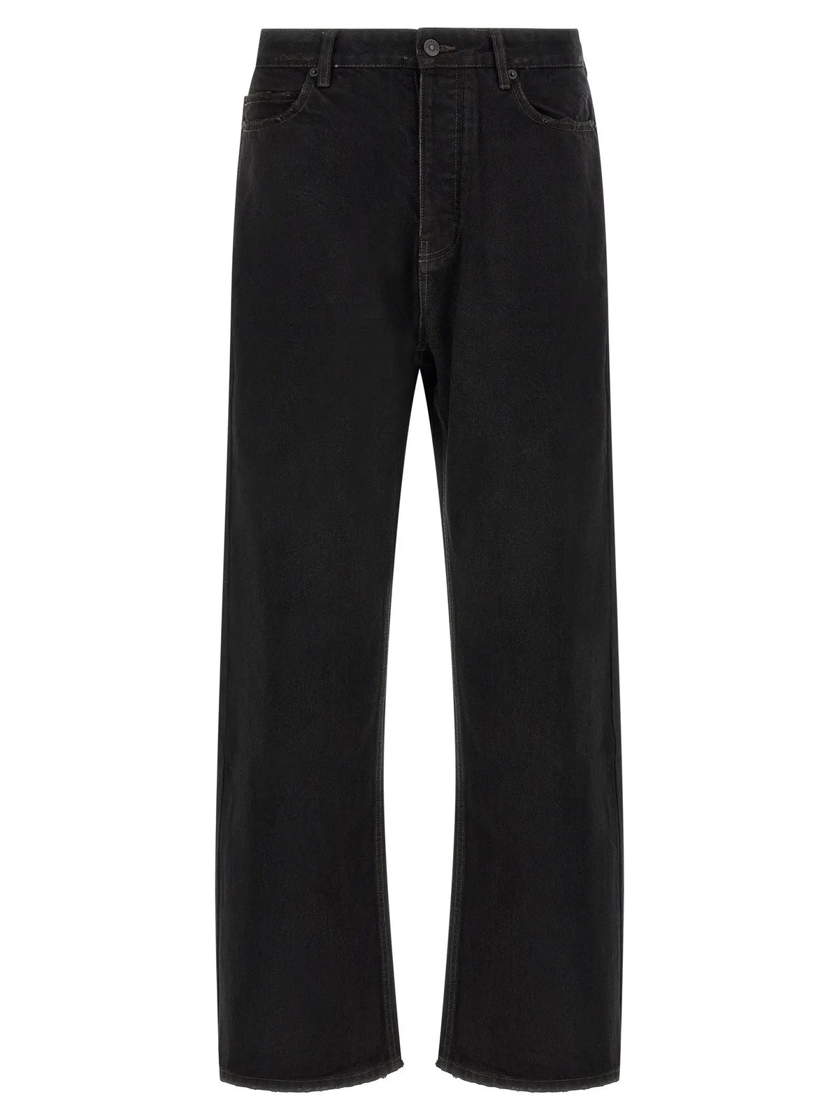 Balenciaga Balenciaga Black Cotton Relaxed Fit Jeans