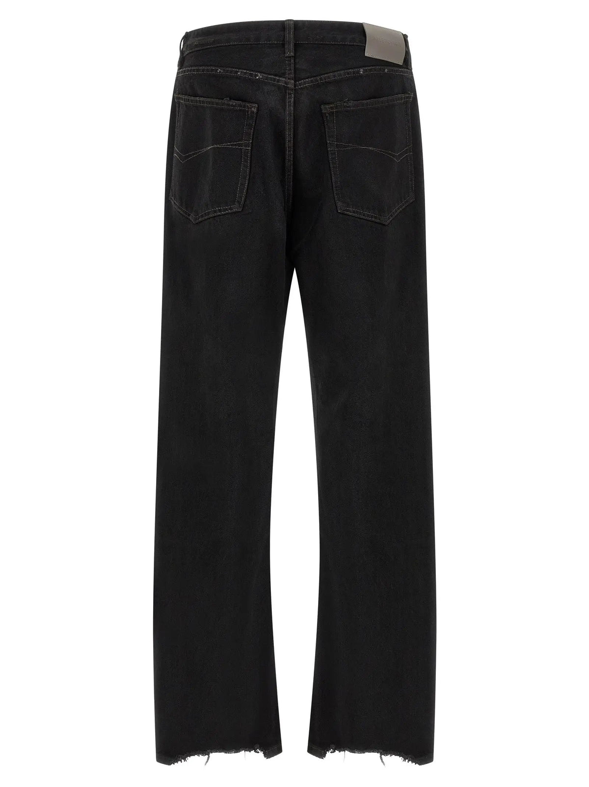 Balenciaga Balenciaga Black Cotton Relaxed Fit Jeans