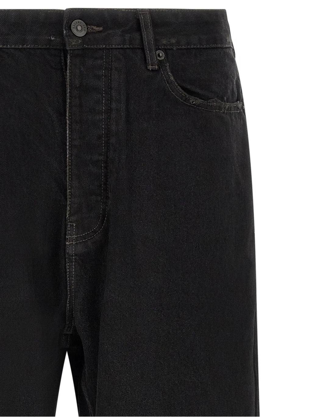 Balenciaga Balenciaga Black Cotton Relaxed Fit Jeans