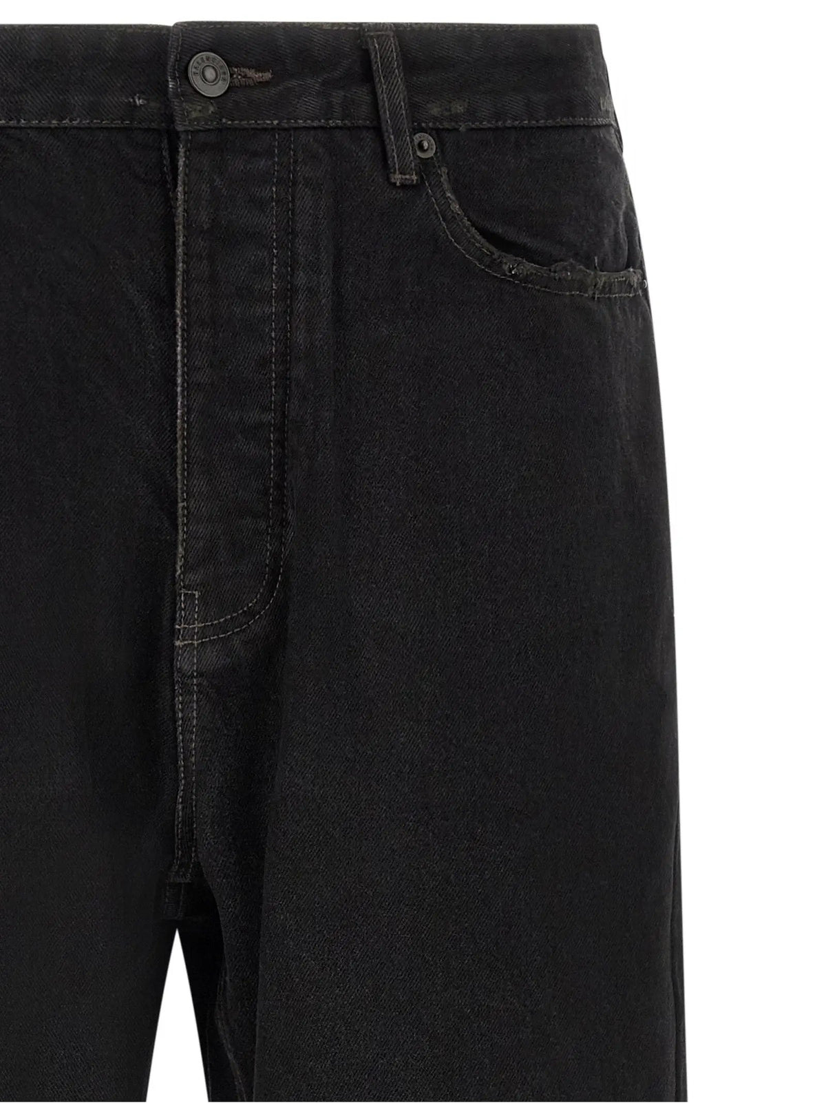 Balenciaga Balenciaga Black Cotton Relaxed Fit Jeans