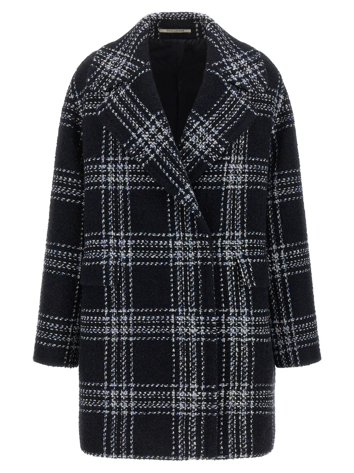 Tagliatore Tagliatore Blue Wool Coat