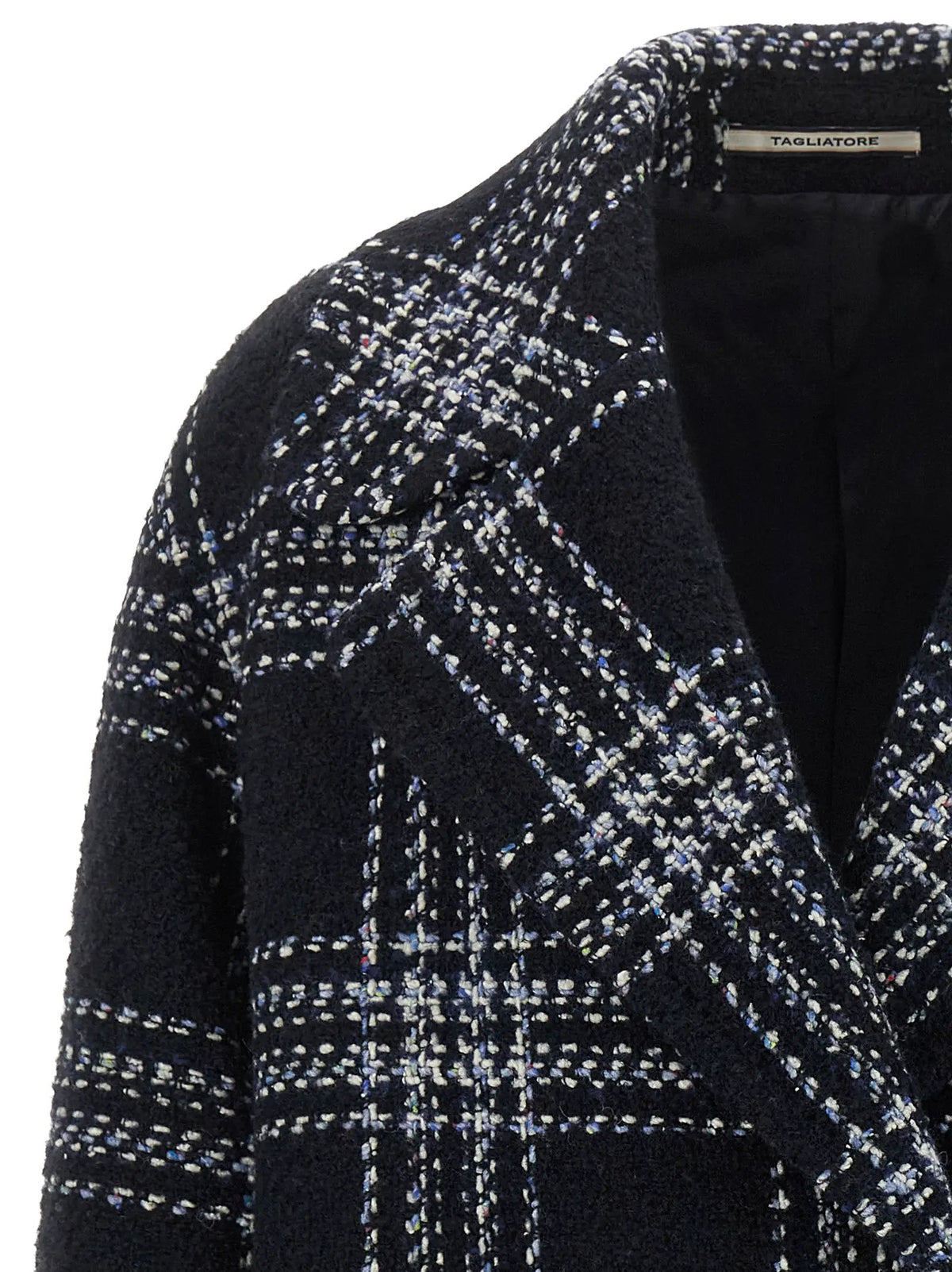 Tagliatore Tagliatore Blue Wool Coat