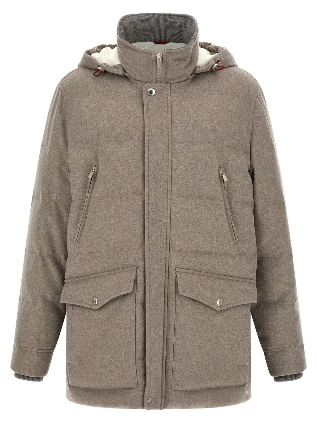 Brunello Cucinelli Brunello Cucinelli Beige Wool Parka