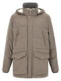 Brunello Cucinelli Brunello Cucinelli Beige Wool Parka