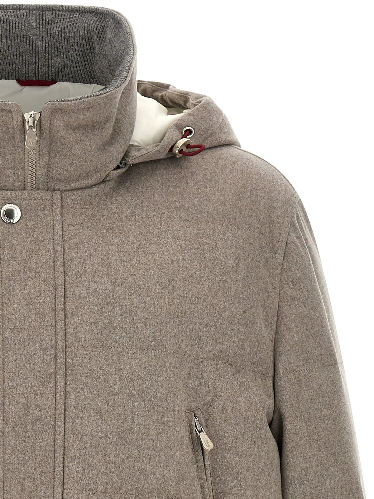 Brunello Cucinelli Brunello Cucinelli Beige Wool Parka
