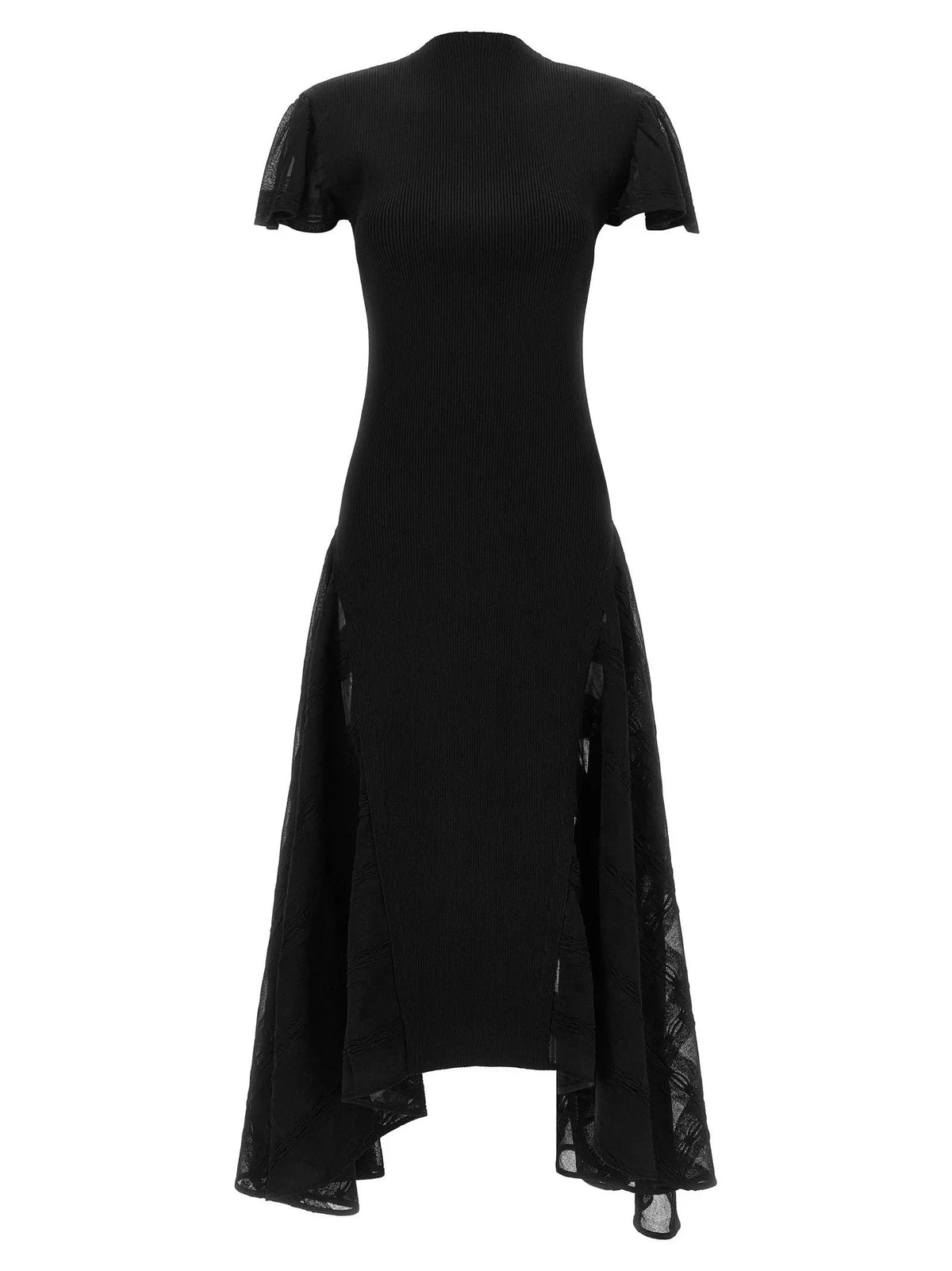 Lanvin Lanvin Black Silk Midi Dress