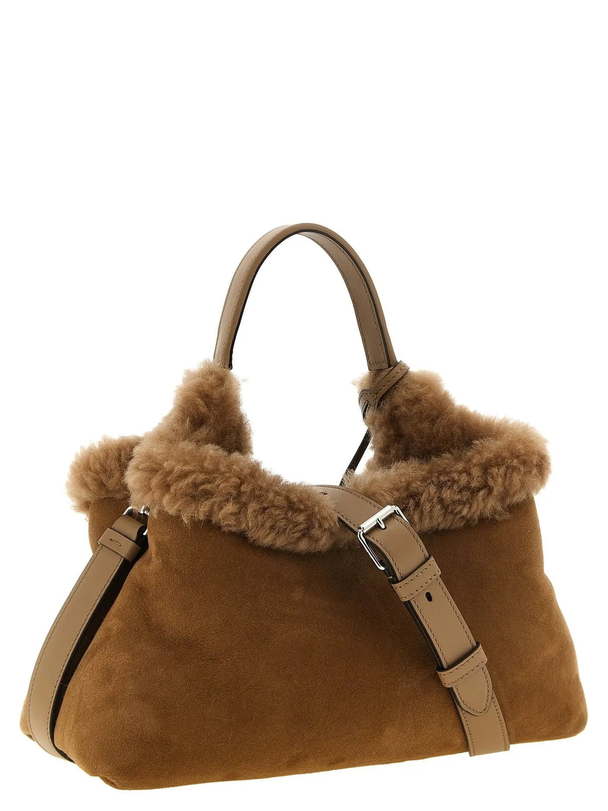 Tod's Tod's Brown Merino Wool Handbag