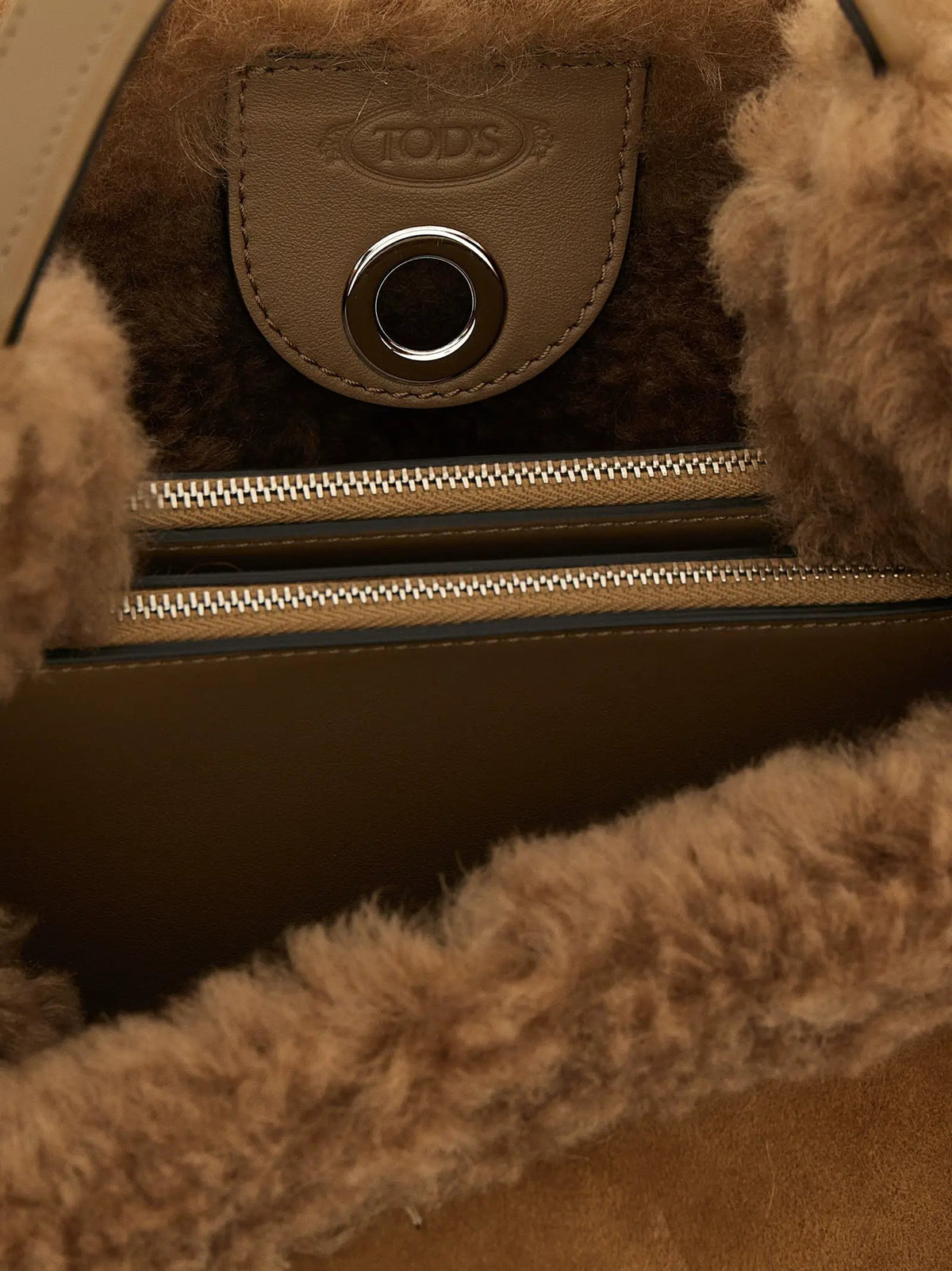 Tod's Tod's Brown Merino Wool Handbag