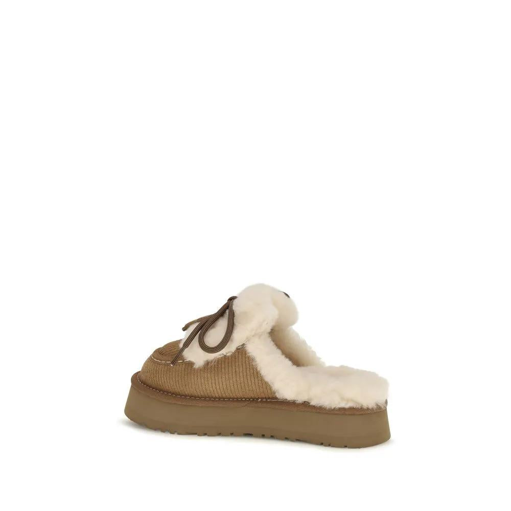 UGG UGG Brown Suede Leather Slippers