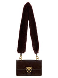 PINKO PINKO Bordeaux Calfskin Shoulder Bag