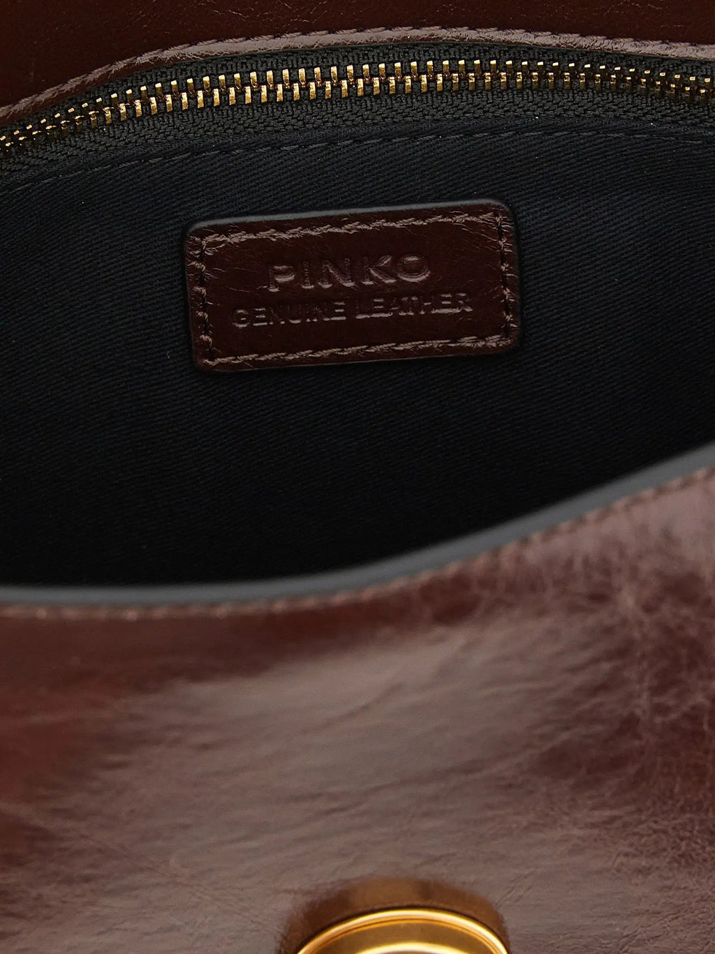PINKO PINKO Bordeaux Calfskin Shoulder Bag