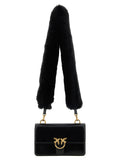 PINKO PINKO Black Calfskin Shoulder Bag