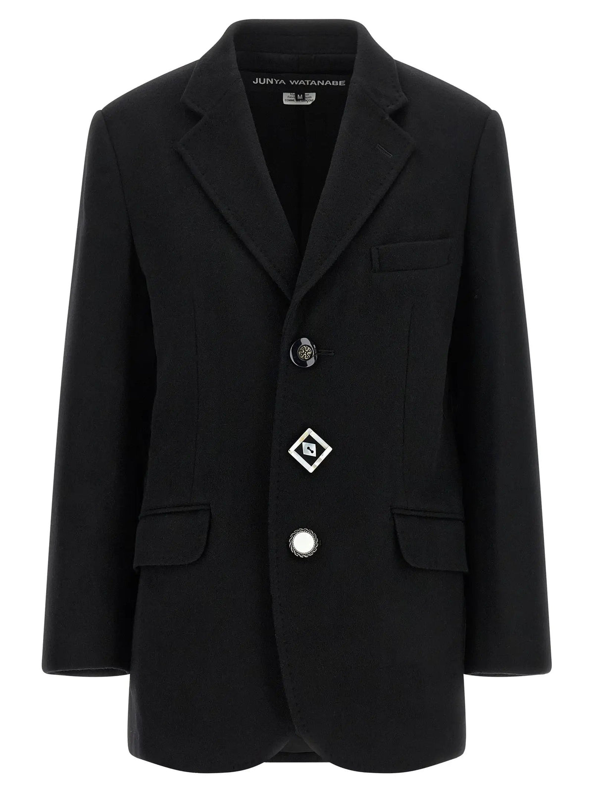 Junya Watanabe Junya Watanabe Black Wool Coat