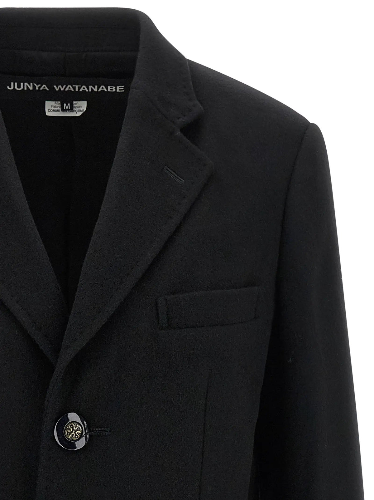 Junya Watanabe Junya Watanabe Black Wool Coat