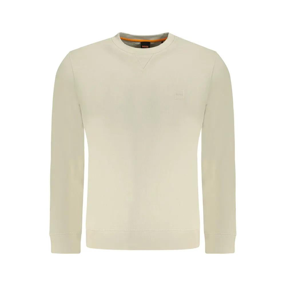 Hugo Boss Hugo Boss Beige Cotton Men Sweatshirt