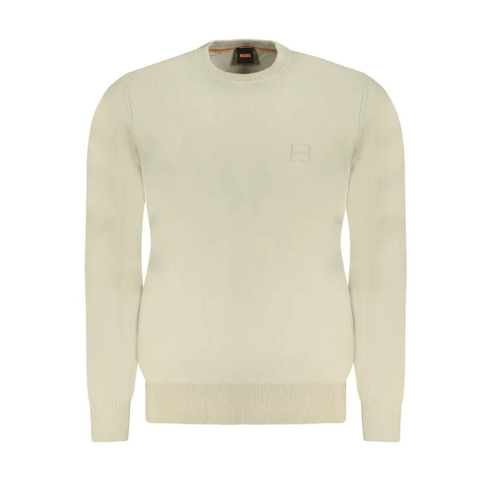 Hugo Boss Hugo Boss Beige Cotton Men's Sweater