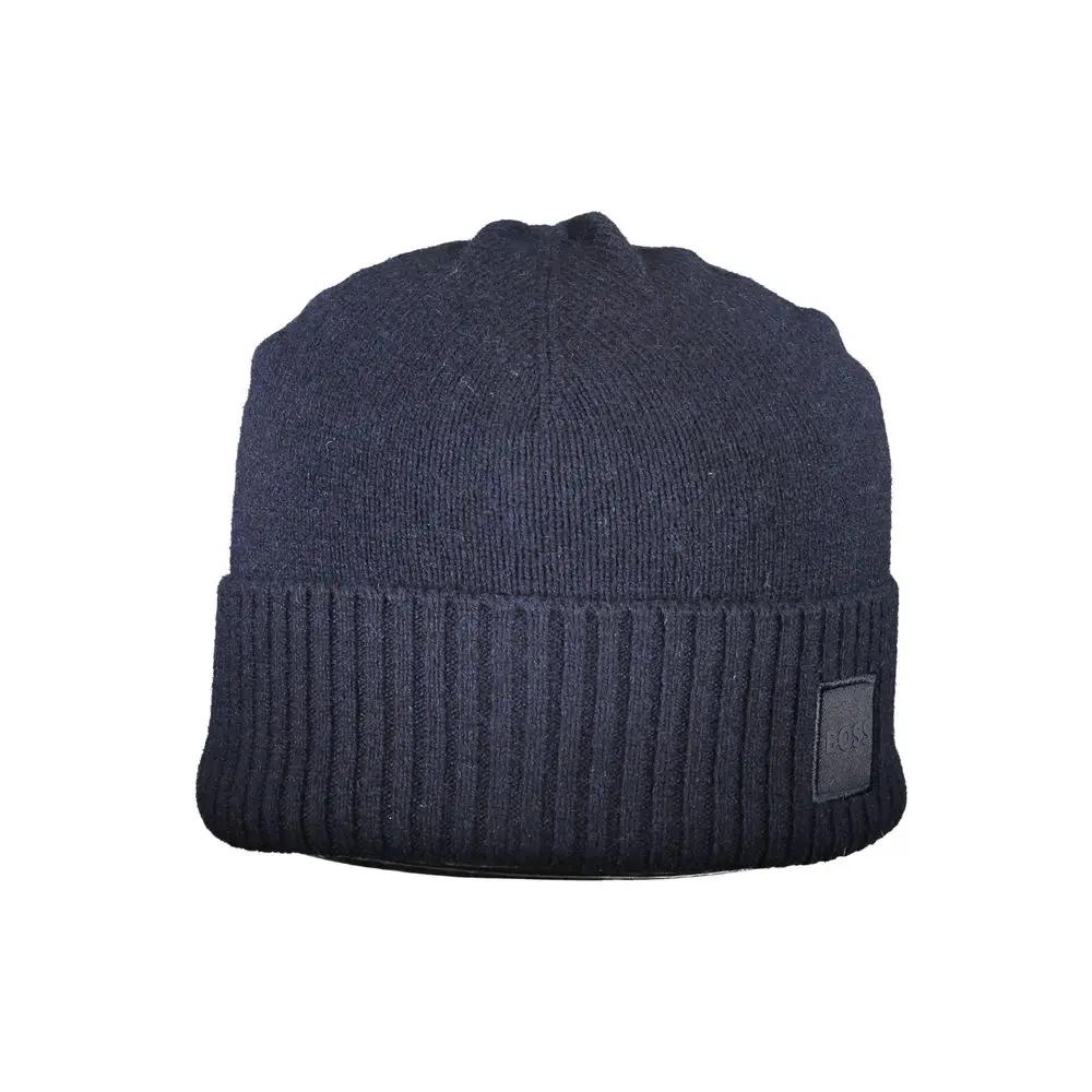 Hugo Boss Hugo Boss Blue Wool Men's Cap