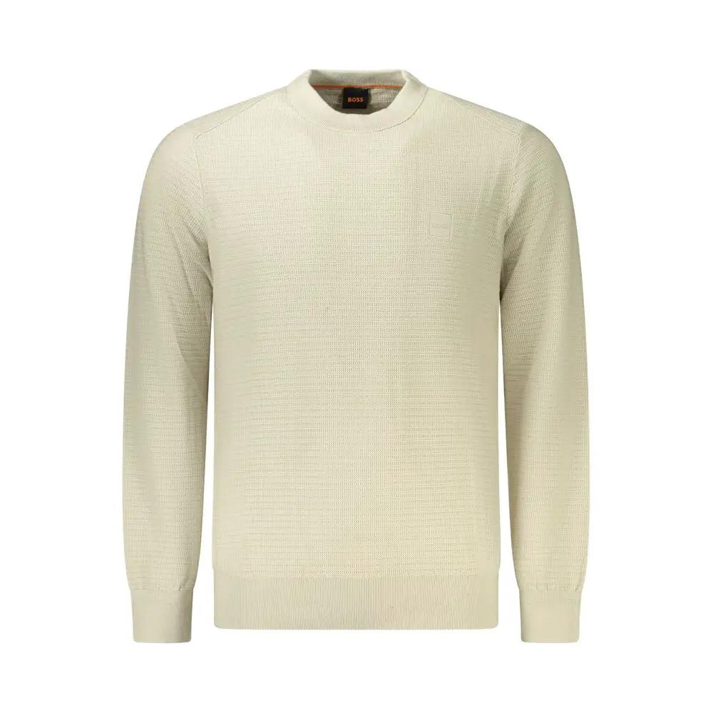 Hugo Boss Hugo Boss Beige Cotton Men's Sweater