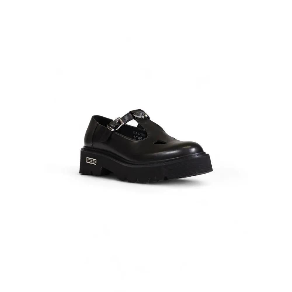 Cult Cult Black Leather Platform Pumps
