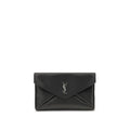 Saint Laurent Saint Laurent Black Calf Leather Bos Taurus Clutch Bag