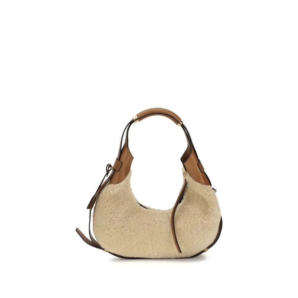 Moschino Moschino Beige Lambskin Shoulder Bag