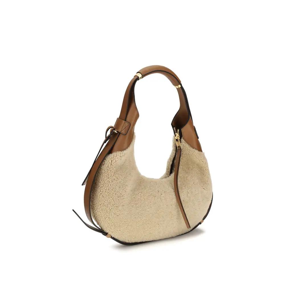Moschino Moschino Beige Lambskin Shoulder Bag