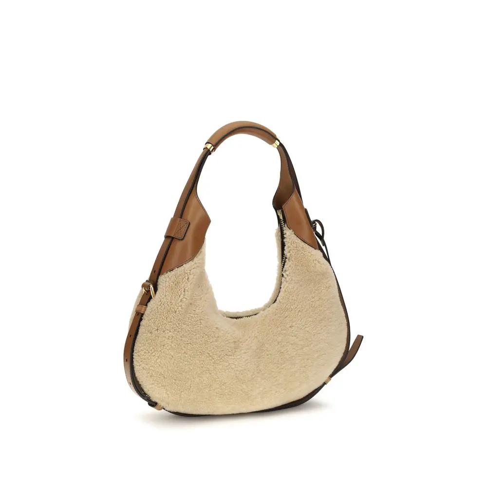 Moschino Moschino Beige Lambskin Shoulder Bag