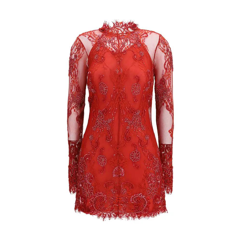 Blumarine Blumarine Red Polyamide Cocktail Dress