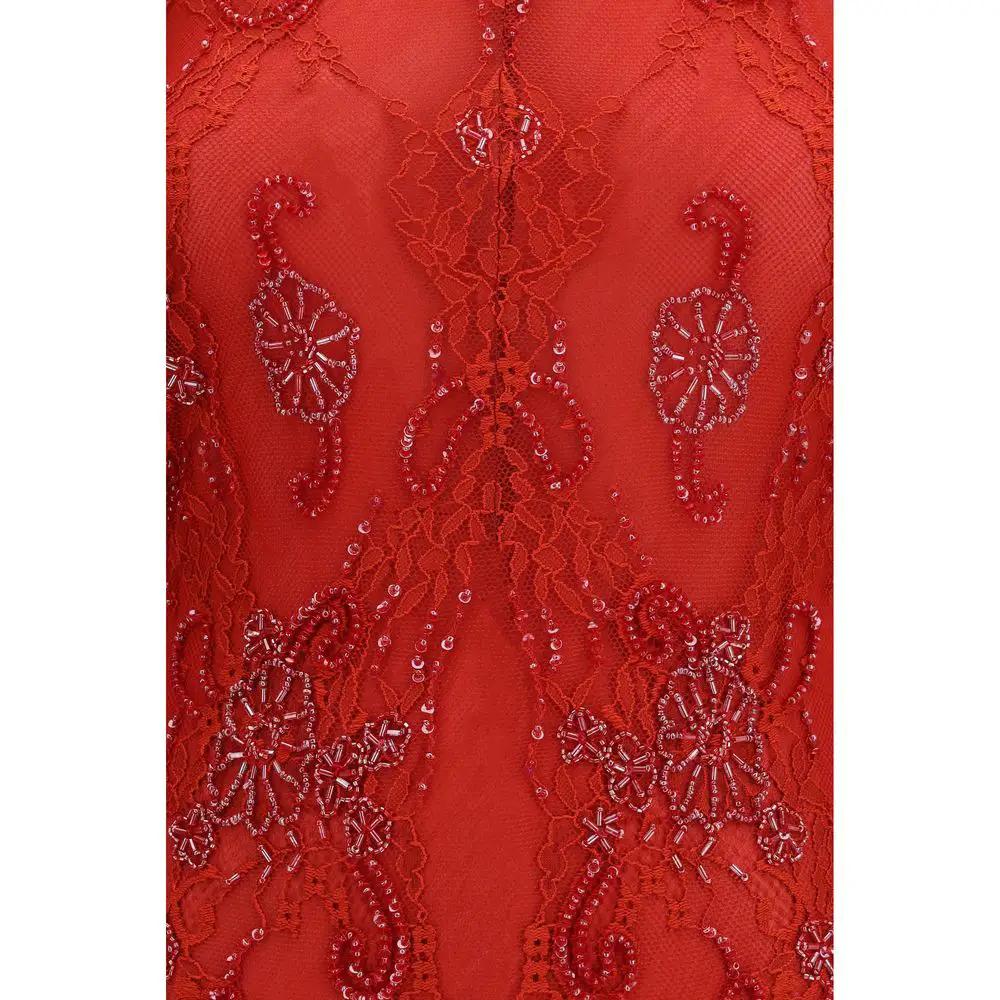 Blumarine Blumarine Red Polyamide Cocktail Dress