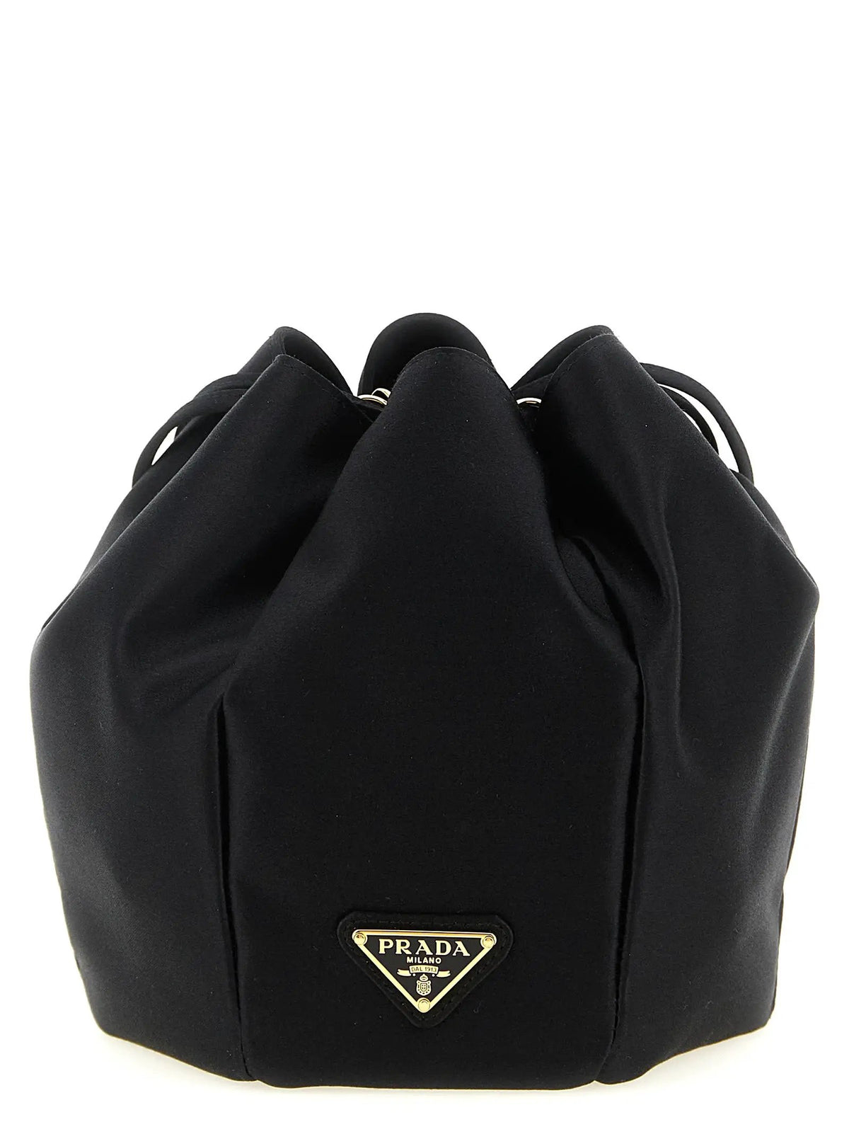 Prada Prada Black Viscose Shoulder Bag